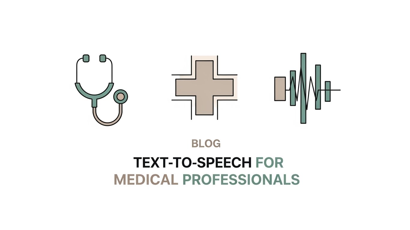 TTS for Healthcare: Patient Education and Clinical Notes